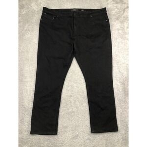 PD&C Jeans Men's 42x30 Black Stretch Straight High Rise